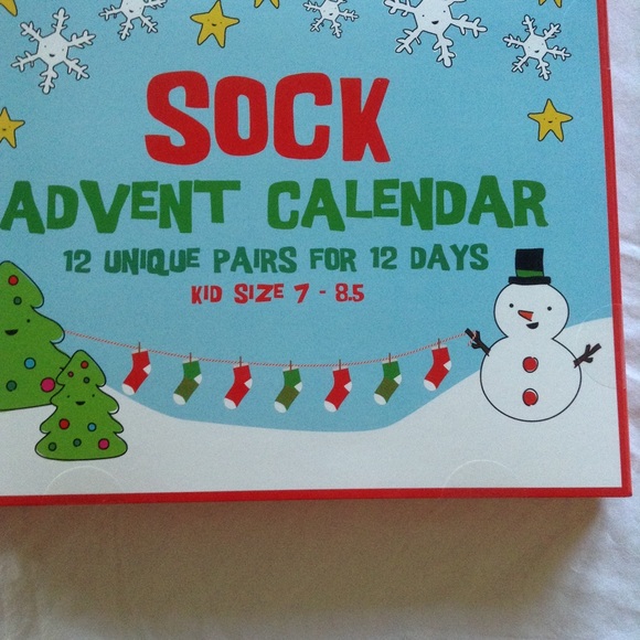 Kids Sock 12 day Holiday advent calendar - Picture 3 of 4